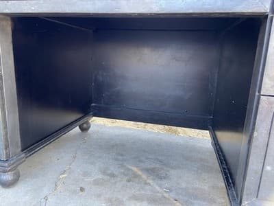 RH Restoration Hardware Annecy metal Wrapped Zinc Desk With Patina - Thumbnail 9