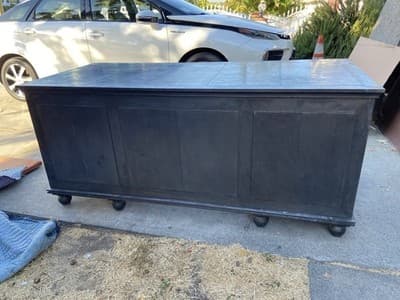 RH Restoration Hardware Annecy metal Wrapped Zinc Desk With Patina - Thumbnail 7