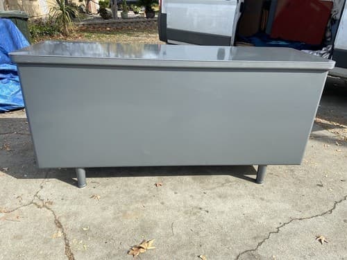 Vintage Mid Century Modern Steel Tanker Credenza - Thumbnail 10