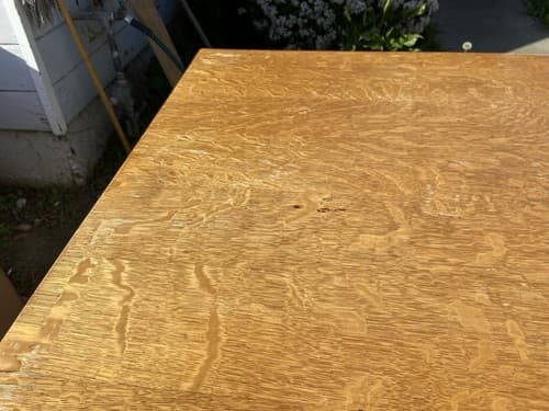 Traditional Antique Quarter Sawn Oak Office or Library Desk - Thumbnail 7