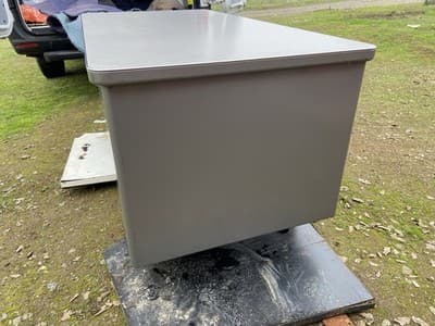 Vintage Mid Century Modern Steelcase Tanker Desk - Thumbnail 7