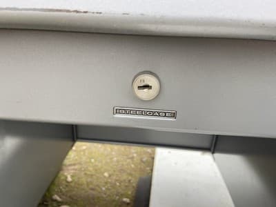 Vintage Mid Century Modern Steelcase Tanker Desk - Thumbnail 9