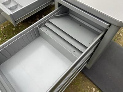 Vintage Mid Century Modern Steelcase Tanker Desk - Thumbnail 12