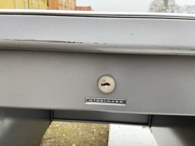 Vintage Mid Century Modern Steelcase Tanker Desk - Thumbnail 18