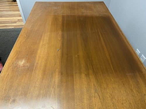 Leopold Vintage Mid Century Modern Walnut Tanker Desk - Thumbnail 8