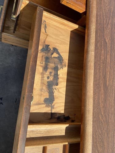 VINTAGE MID-CENTURY MODERN  Executive Wooden Desk - Thumbnail 7