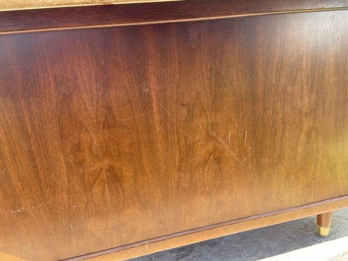 VINTAGE MID-CENTURY MODERN  Executive Wooden Desk - Thumbnail 9