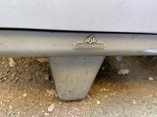 1960s MCM ALLSTEEL Tanker Desk Industrial Steel Vintage 6 Drawers Grayish Silver - Thumbnail 12