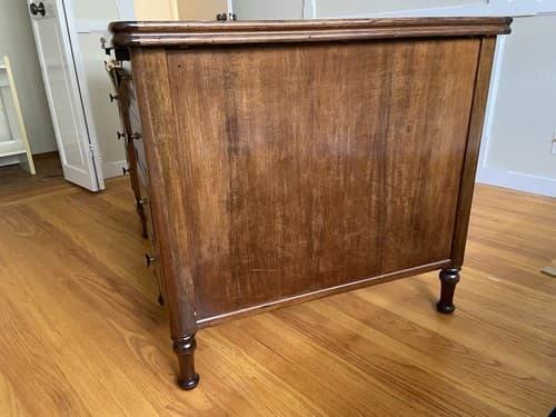 Vintage Antique Secretary Desk Hide away top Mahogany Table - Thumbnail 10