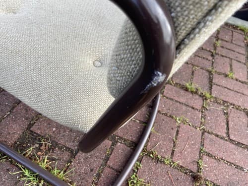 Set Of Modern Chrome Cantilever Chairs Tubular Mid Century Steelcase Furniture - Thumbnail 3