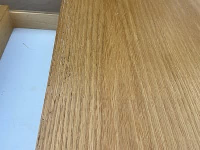 Vintage Mid  Century Modern Oak Veneer Desk  And Paul mccobb Cane Chair Style - Thumbnail 16