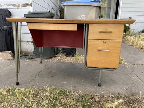 Raymond Loewy Brunswick Desk Rare Mid Century Modern Design MCM Vintage Antique - Image 1