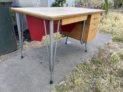 Raymond Loewy Brunswick Desk Rare Mid Century Modern Design MCM Vintage Antique - Thumbnail 9