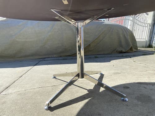 Florence Knoll Mid Century Modern Style  Chrome Dining Conference Table - Thumbnail 12