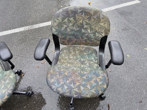 Vintage Herman Miller Equa Fabric Rolling Desk Chairs, Set Of 3 - Thumbnail 7