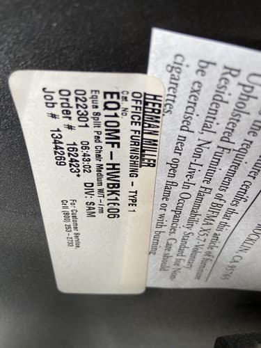 Vintage Herman Miller Equa Fabric Rolling Desk Chairs, Set Of 3 - Thumbnail 8