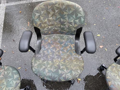 Vintage Herman Miller Equa Fabric Rolling Desk Chairs, Set Of 3 - Thumbnail 4