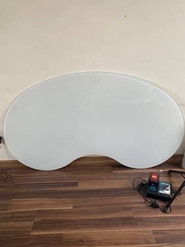 IKEA GALANT  Kidney Glass Desks Pick Up Only - Thumbnail 9