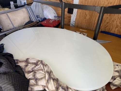 IKEA GALANT  Kidney Glass Desks Pick Up Only - Thumbnail 7