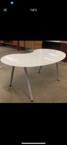 IKEA GALANT  Kidney Glass Desks Pick Up Only - Thumbnail 6