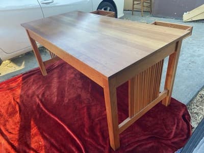 STICKLEY Mission Oak Arts & Crafts Library Desk Table - Thumbnail 8