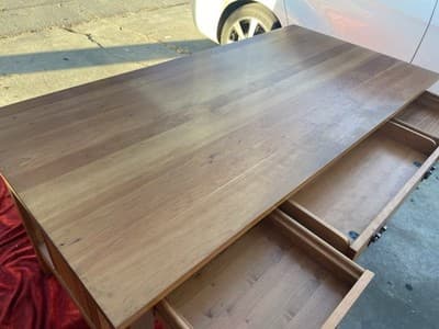 STICKLEY Mission Oak Arts & Crafts Library Desk Table - Thumbnail 12