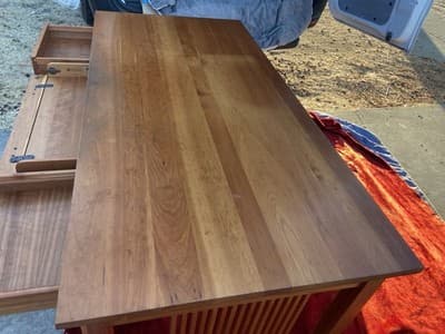 STICKLEY Mission Oak Arts & Crafts Library Desk Table - Thumbnail 17