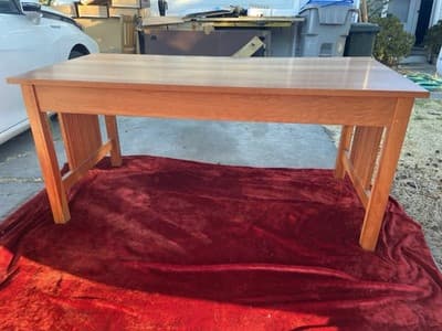STICKLEY Mission Oak Arts & Crafts Library Desk Table - Thumbnail 10