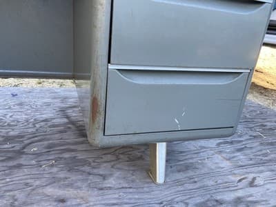 Vintage General Fireproofing Co. Tanker Desk Table- Mid Century - Thumbnail 15