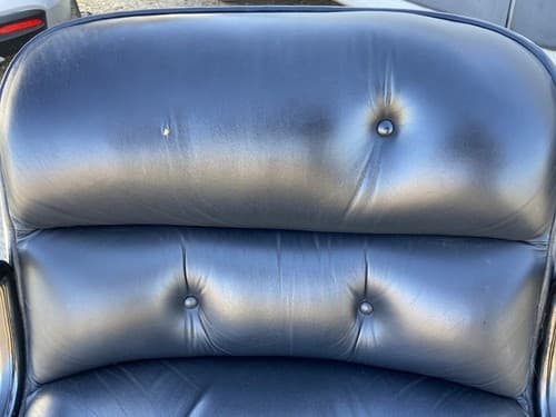 Knoll Charles Pollock Executive Chairs Black Leather Missing Button 4 Available - Thumbnail 6