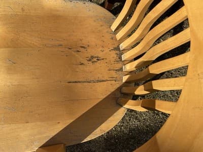 Vintage Bankers Style Wooden Kitchen Office Conference Room Chairs Set Of 6 - Thumbnail 12