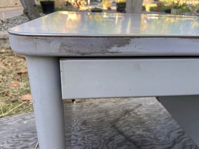 Steelcase Vintage Mid Century Metal Tanker Desk - Thumbnail 2