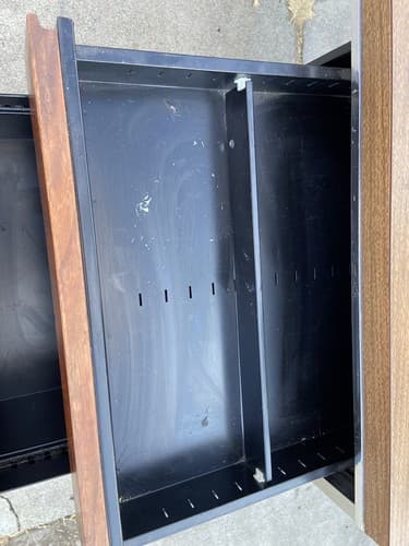 Florence knoll Style Steel Credenza Metal Cabinet Sideboard - Thumbnail 7