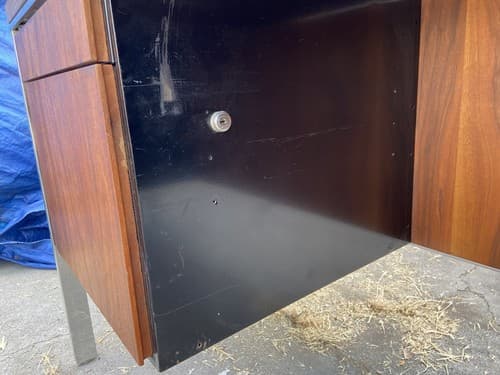 Florence knoll Style Steel Credenza Metal Cabinet Sideboard - Thumbnail 3