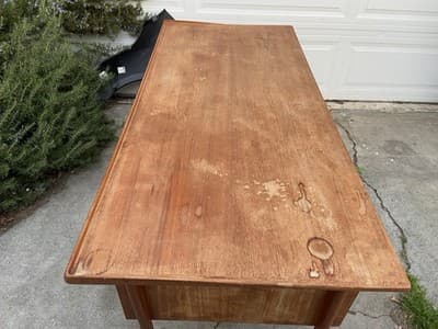 Vintage MCM Danish Teak Floating Desk by Peter Løvig Nielsen Needs Restoration - Thumbnail 19
