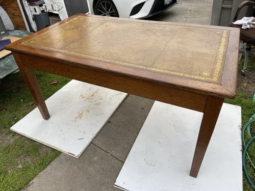 English Arts and Crafts oak library table desk  With Drawers - Thumbnail 17