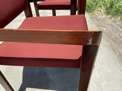 Vintage Mid Century Modern Stow and Davis Accent Arm Chairs - Thumbnail 8