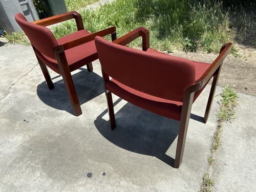 Vintage Mid Century Modern Stow and Davis Accent Arm Chairs - Thumbnail 10
