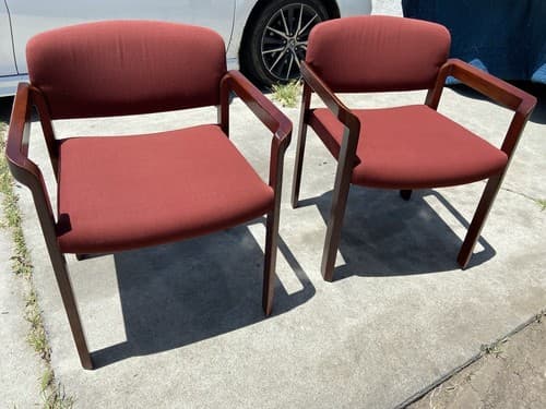 Vintage Mid Century Modern Stow and Davis Accent Arm Chairs - Thumbnail 14