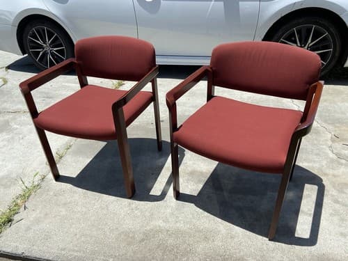 Vintage Mid Century Modern Stow and Davis Accent Arm Chairs - Thumbnail 16