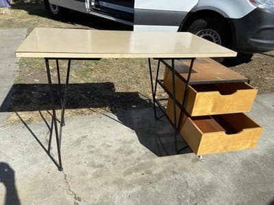 1950’s Floating Desk By D.R Bates & Jackson Gregory Jr. For Vista Of California - Thumbnail 4