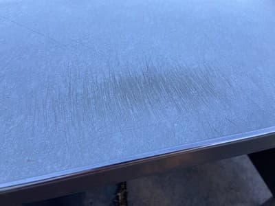 Vintage Mid Century Modern Metal Tanker Steelcase Tanker Desk Workbench Table - Thumbnail 2