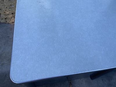 Vintage Mid Century Modern Metal Tanker Steelcase Tanker Desk Workbench Table - Thumbnail 8