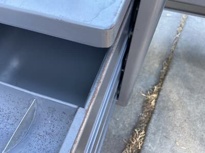 Vintage Mid Century Modern Metal Tanker Steelcase Tanker Desk Workbench Table - Thumbnail 12