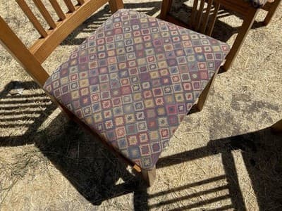 Late 20th Century Basset Furniture Mission Arts & Crafts Oak Dining Chairs Set6 - Thumbnail 6