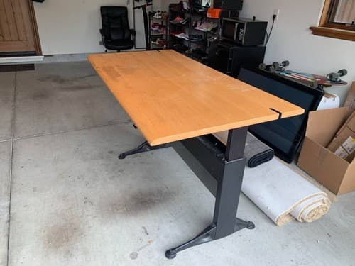 Herman Miller Sit Stand Up Desk Top Needs Refinishing - Thumbnail 16
