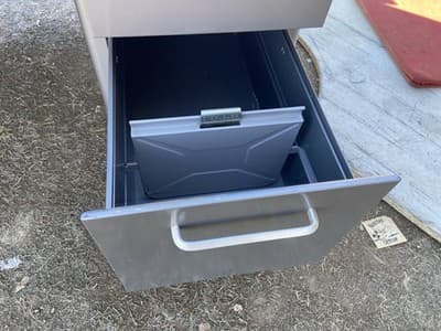 Steelcase Vintage Mid Century Metal Tanker Desk - Thumbnail 8