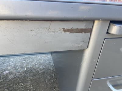 Steelcase Vintage Mid Century Metal Tanker Desk - Thumbnail 18