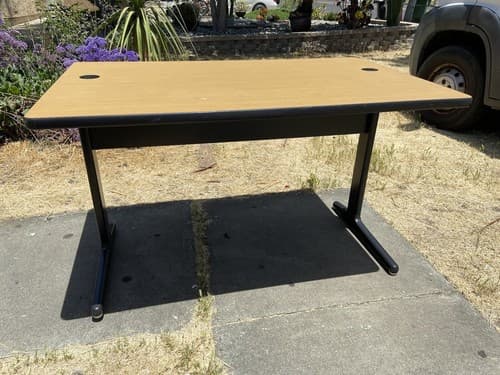 Vintage Herman Miller George Nelson Action Desk In Oak - Image 1