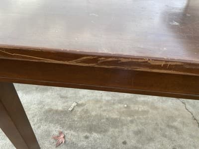 Antique Vintage Oak Library Teachers Arts & Crafts Desk Table - Thumbnail 18